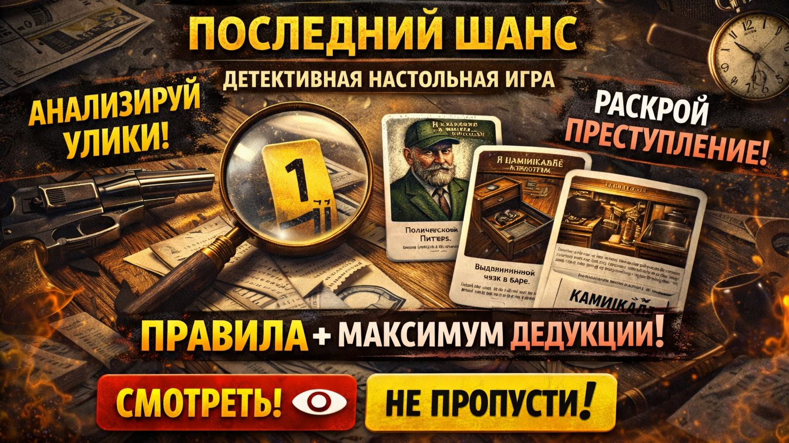 Элементарно! Последний шанс  правила настольной игры  детектив  как играть