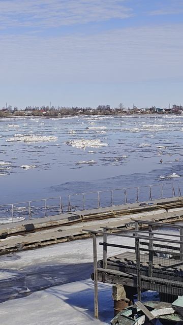 Все пазлы сложились. 
Ледоход в Архангельске. 
2026