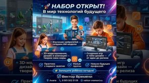 🚀 НАБОР ОТКРЫТ В МИР IT И ТЕХНОЛОГИЙ БУДУЩЕГО!