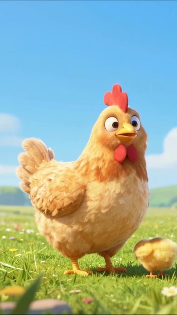 Мама-Кура и ее Цыпленок #смешно #мультфильм #семья