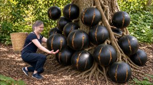 Сбор редких плодов дикой тыквы-горлянки | Древний рецепт вина, который приносит большую прибыль.