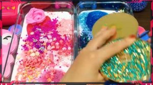 РОЗОВЫЙ ПРОТИВ СИНЕГО! СМЕШИВАЕМ РАЗНЫЕ ВЕЩИ В ГЛЯНЦЕВЫЙ СЛАЙМ! ЗАЛИПАТЕЛЬНОЕ ВИДЕО СО СЛАЙМОМ