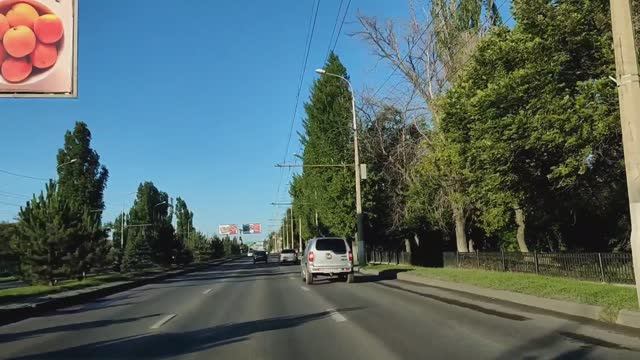 Волгоград ранним летним утром Обзор на машине