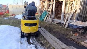 #миниэксковатор #rippaR319 после зимы