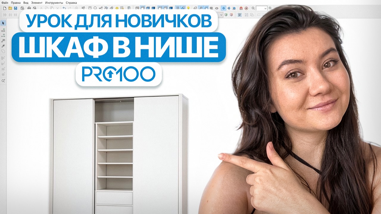 КАК ВСТРОИТЬ ШКАФ В НИШУ? PRO100