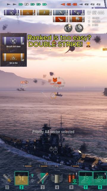 Продавил фланг в рангах. Двойной удар. МИР КОРАБЛЕЙ