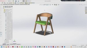 Стул KELLI моделирование каркаса:массив, фанера