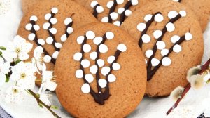 Праздничное пасхальное печенье "Веточки вербы"