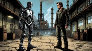 Терминатора ждёт зловещий круиз, за ним по пятам идёт Кайл Риз. The Terminator (SegaCD).