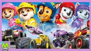 Щенячий Патруль Гонки на Монстр-Траках.Чемпионат Больших Колес в Мультик Игре про Щенков Спасателей