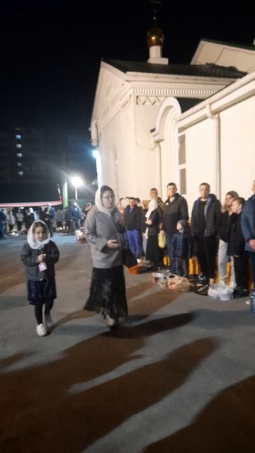 Освещение пасхальных куличей и яичек