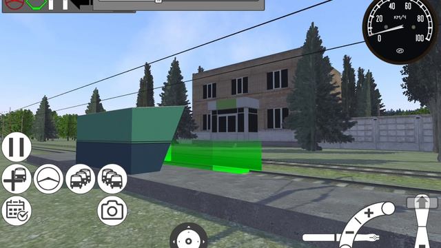 Парад трамваев в игре Micro tram simulator (MTRS)