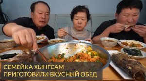 Пибимпап с весенней капустой бомдонг, жареный морской окунь и соевый суп - Mukbang шоу еды