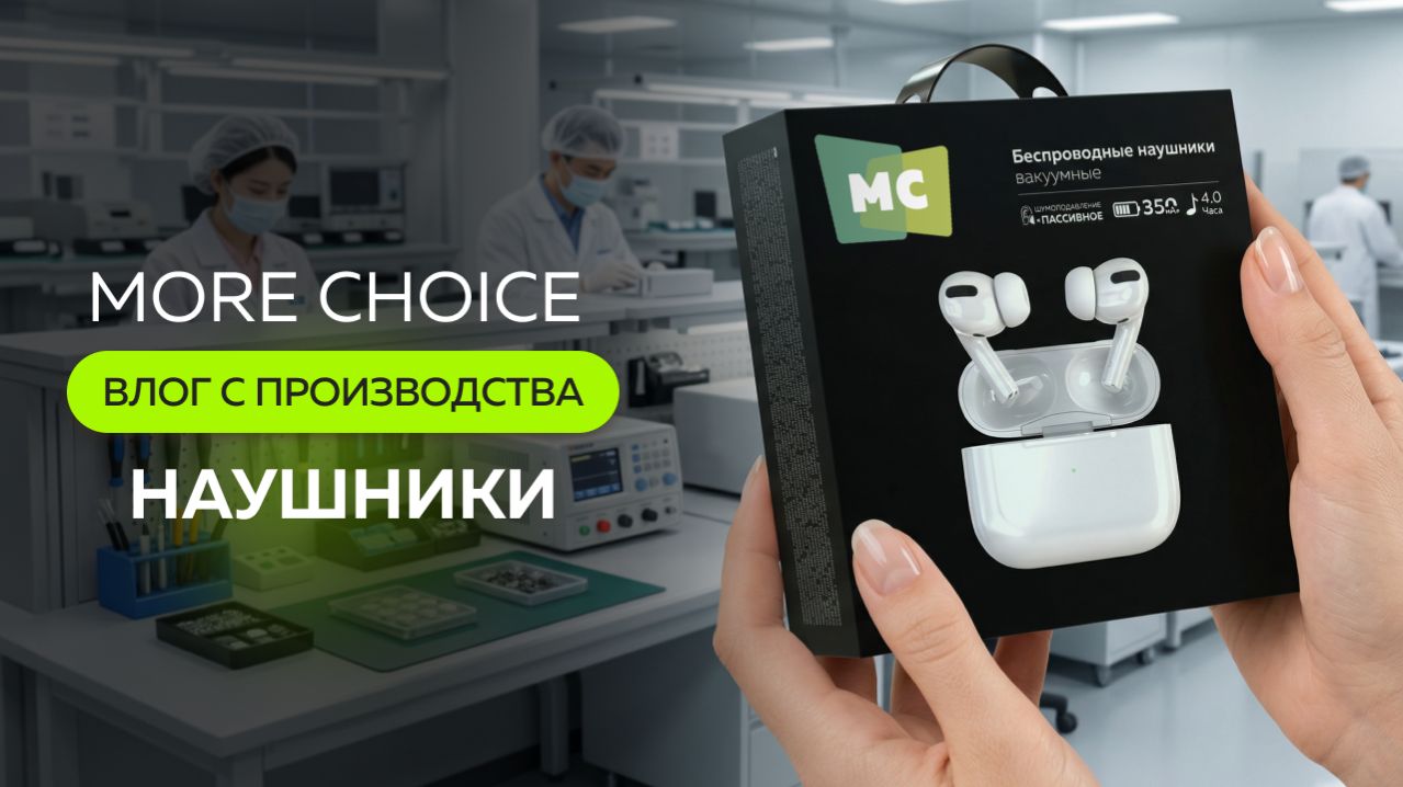 ВЛОГ MORE CHOICE. Производство наушников. Выпуск 1