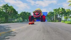 Маленькие машинки на большой полицейской машине против цветных слайдов с порталом #2