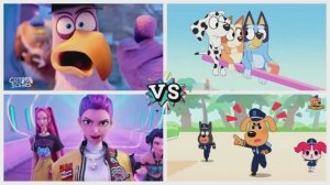 ШЕРИФ ЛАБРАДОР против ГУБКА БОБ и ГАМБОЛ — Битва Героев и Собачка БЛУИ 🐶🧽⚡️