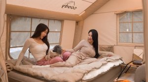 Кемпинг в гигантской палатке с 2 спальнями, уютнее чем дома.