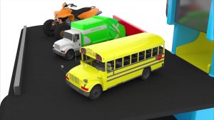 Детские цвета с транспортными средствами детские цвета автомобилей парковка транспортных средств