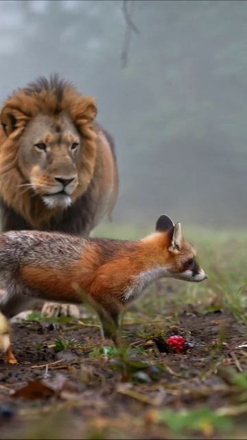 Друзья по лесу: лиса, утенок и другие жители природы #дикієжівотні #природа #пригоди