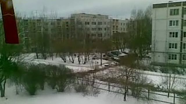 Вид из окна больничной палаты...