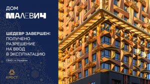 Дом «МАЛЕВИЧ» получил РВЭ: создание картины размером с целый дом завершено