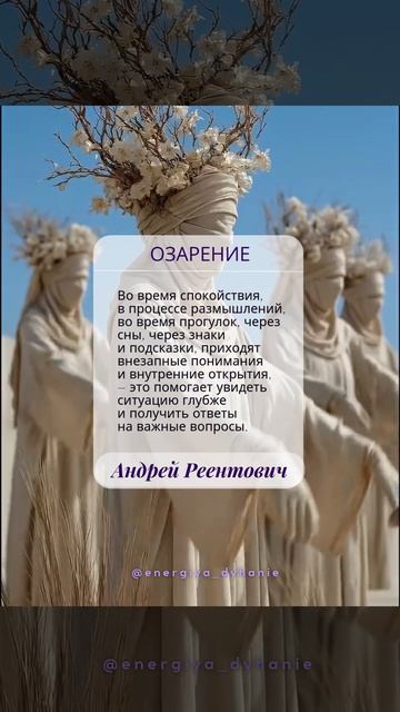 Солнечные рекомендации. Интуиция. Озарение. | Андрей Реентович #shorts