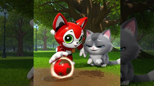 Грустный котёнок и волшебный мячик 🐱💔 Добрая история для детей | 3D мультик