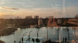 Красивый закат над городом Дубна / Достопримечательности города Дубна / ТЦ "Маяк"