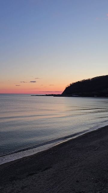 Красивый закат на Черном море в посёлке Джубга | Краснодарский край