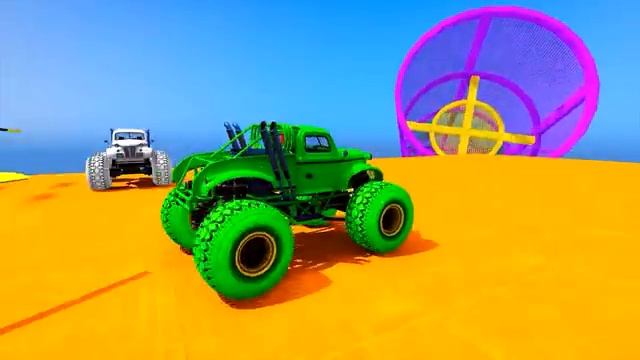 Мультики для детей и малышей. Проходим испытания в GTA V . Яркий мультик для детей .