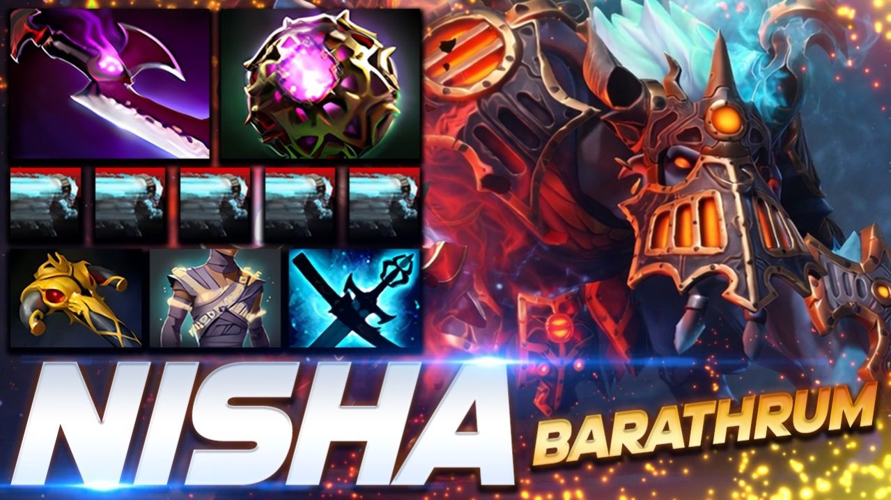 Nisha Spirit Breaker Barathrum — профессиональный геймплей в Dota 2 [Смотри и учись]