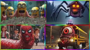 ЧЕЛОВЕК ПАУК и МИНИОНЫ приключения: ШКОЛЬНЫЙ АВТОБУС и Супер Герои 🕷️ ГЕРОИ МУЛЬТИКОВ Битва ⚡