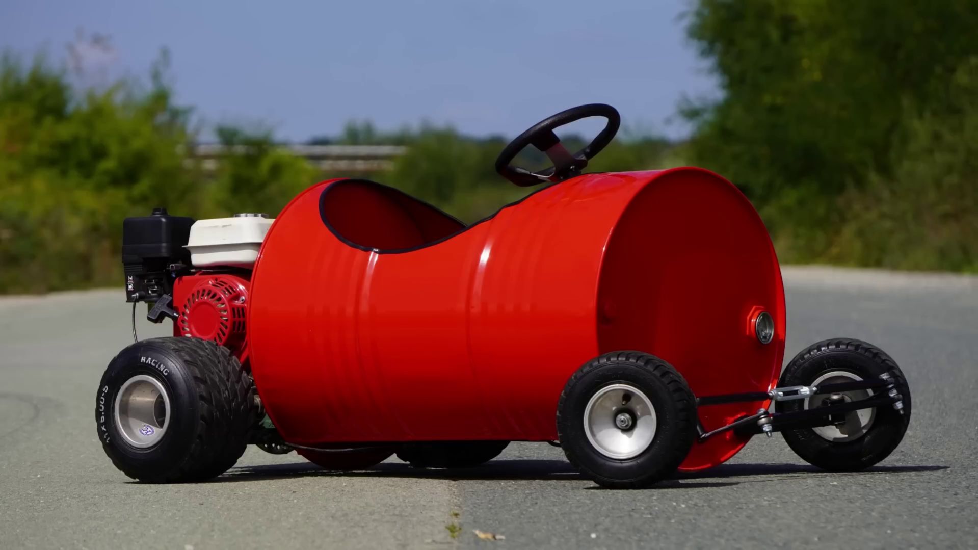 Самодельный карт из бочки