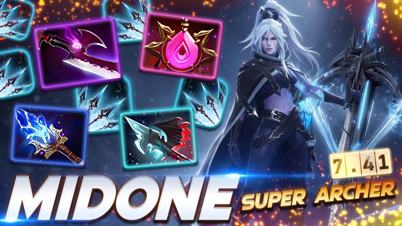 MidOne Drow Ranger Super Archer — профессиональный геймплей в Dota 2 [Смотри и учись]