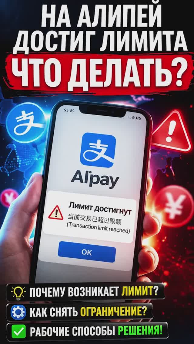 На Алипей достиг лимитов ЧТО ДЕЛАТЬ