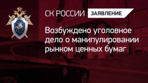 Возбуждено уголовное дело о манипулировании рынком ценных бумаг
