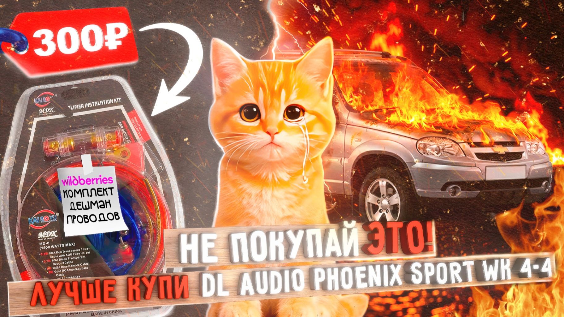 Не покупай дешевый комплект проводов для усилителя, купи DL Audio Phoenix Sport! смотреть онлайн