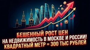 БЕШЕННЫЙ РОСТ ЦЕН НА НЕДВИЖИМОСТЬ В МОСКВЕ И РОССИИ! КВАДРАТНЫЙ МЕТР = 300 ТЫС РУБЛЕЙ!