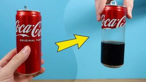 Несколько удивительных экспериментов с банкой Кока Колы!