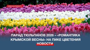 Парад тюльпанов «Романтика Крымской весны» в Никитском ботаническом саду на пике цветения