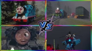 ПОЕЗД МУТАНТ против ДОБРЫЙ ПАРОВОЗИК и ТЕМНЫЙ ЗВЕРЬ — Битва Поездов Часть 1 🚂⚡️