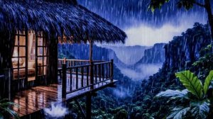 Мгновенный сон гарантирован: проливной дождь и отдаленный раскат грома.⛈