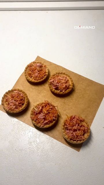 Скорее сохраняй рецепт этих мини-пицц в тарталетках! 📌🍕