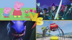 МОЛНИЯ МАКВИН и СОНИК приключения: СВИНКА ПЕППА и Супер Сила 🏎️ ГЕРОИ МУЛЬТИКОВ Мультик для детей ⚡