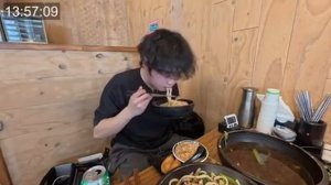 Мукбанг челлендж 2 блюда лапши по 3 кг Еда на камеру