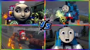 РОБОТ ПАРОВОЗ и ВЕСЕЛЫЙ ПОЕЗД: БИТВА ГЕРОЕВ на рельсах  ЖЕЛЕЗНАЯ ДОРОГА Мультик для детей