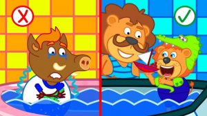 Маша и Леопольд. Дети в Ванной - Мультик для детей