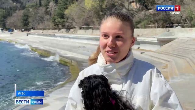 Обновлённую набережную в поселке Утёс вблизи Алушты откроют к лету