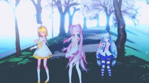 Miku Hatsune - Sakura Saku (Rin Kagamine & Aina Harukaze Dance)