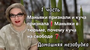 1 часть. Маньяки признали и куча признала❗️Маньяки в тюрьме, почему куча на свободе❓️